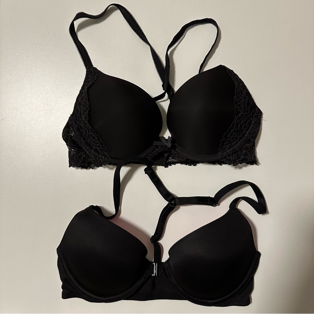 Victoria's Secret dream angels push-up & PINK wear everywhere push-up bra 32B
